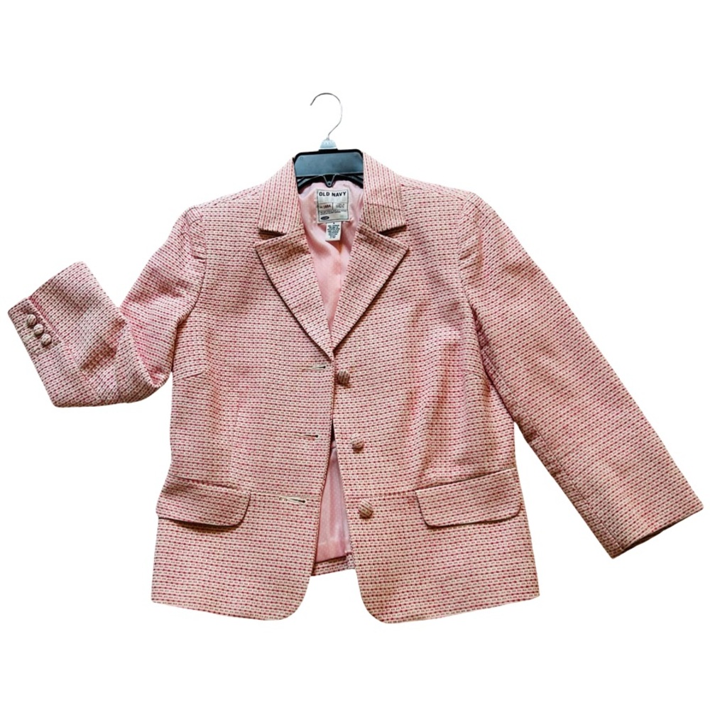 Old Navy Pink & White Blazer